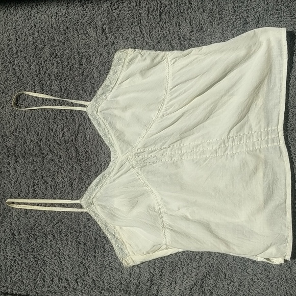 Decorative Ivory Boho Tank Top - Picture 1 of 16